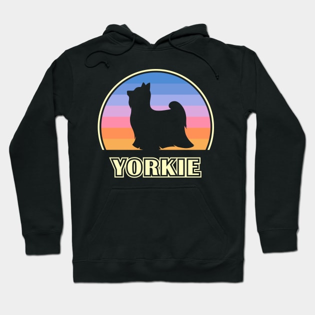 Yorkie Vintage Sunset Yorkshire Terrier Dog Hoodie by millersye